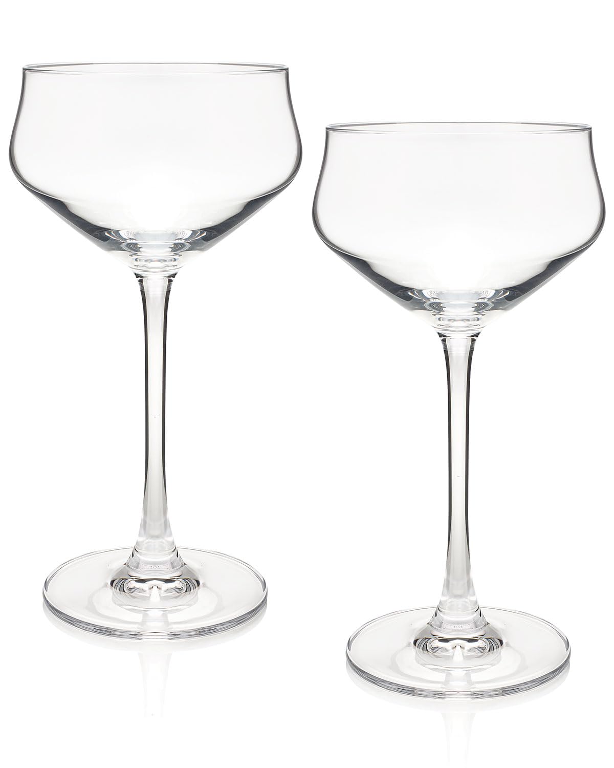 HISTORY COMPANY Crystal Cocktail Coupes - Old Hollywood Style -1