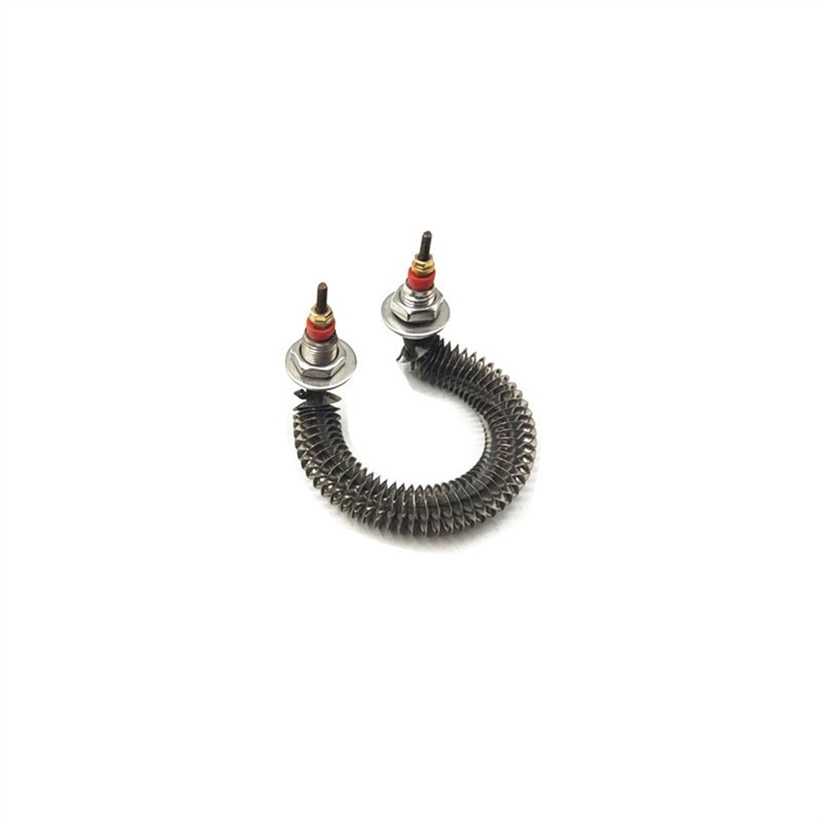 220V 300W Stainless Steel Finned Electric Heater Hot Air Heating Element Spiral Heating Resistors