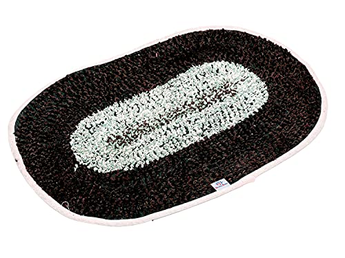 Image of Heart Home Cotton Indoor Doormat Dirts Trapper Mat Bath Door Mat Machine Washable for Porch /Kitchen /Bathroom /Laundry Room - Pack of 2 (Multicolor), Standard (HS39HEARTH022065)