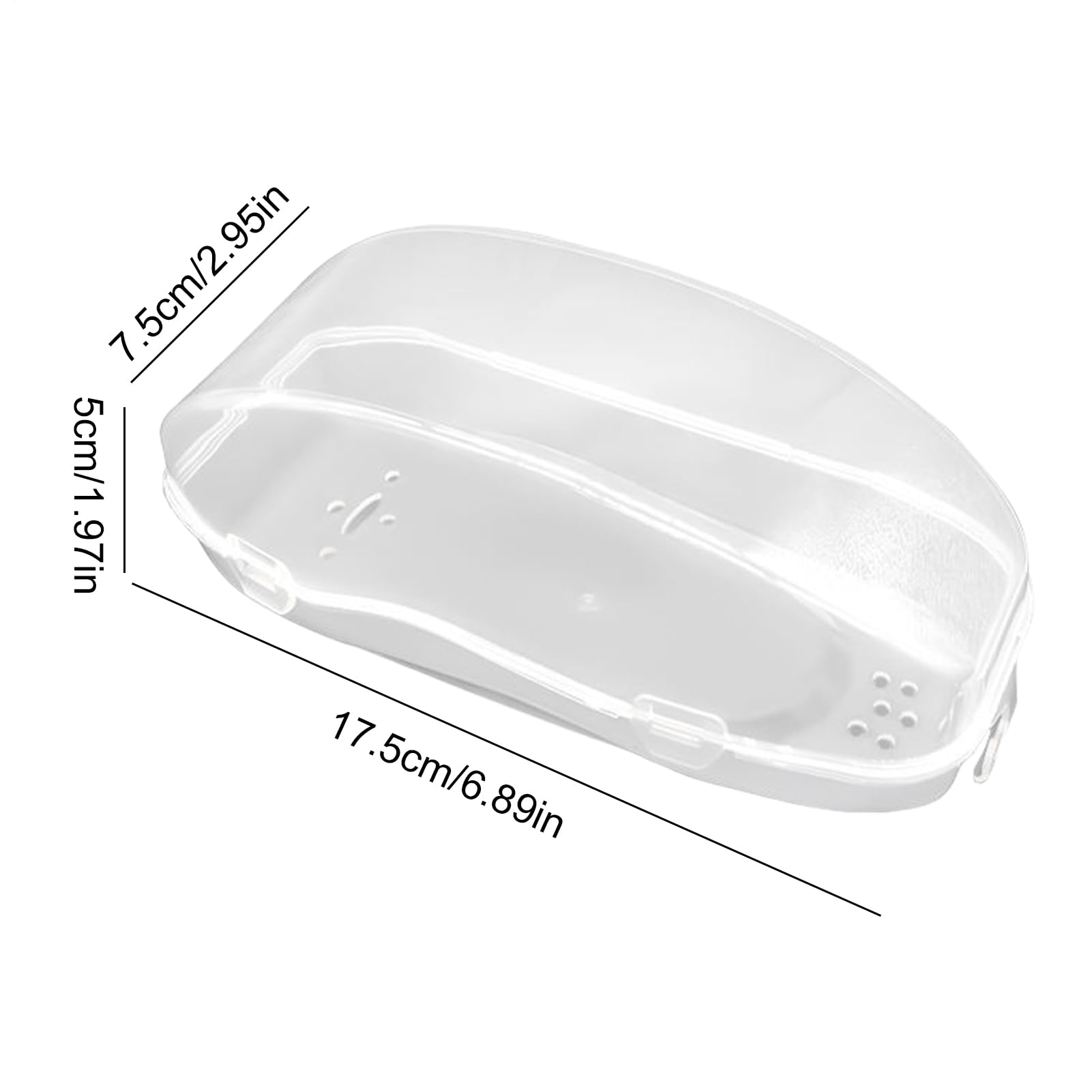 Genérico Estuche Para Gafas De Natación Y Buceo, Caja de Almacenamiento para Gafas de Buceo, Almacenamiento Amplio Para Gafas De Natación, Funda Portátil Para Gafas De Buceo Adultos Y Niños