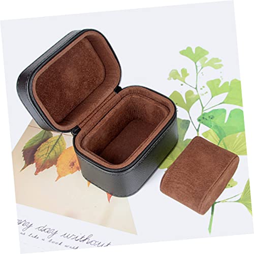 Coffret collection montres compact portable noir pour ranger les bijoux