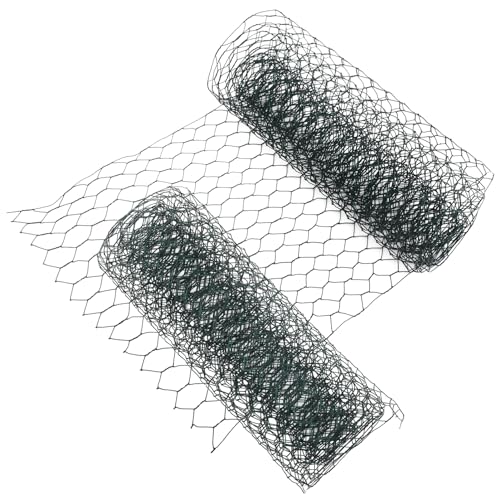 Yardwe 2 Rollos Malla De Alambre De Pollo Arreglo Floral Planta Enrejado Alambre De Pollo Verde Decoración Fiesta Malla De Alambre para De Corral Roedor Alambre De Hierro Olive Green