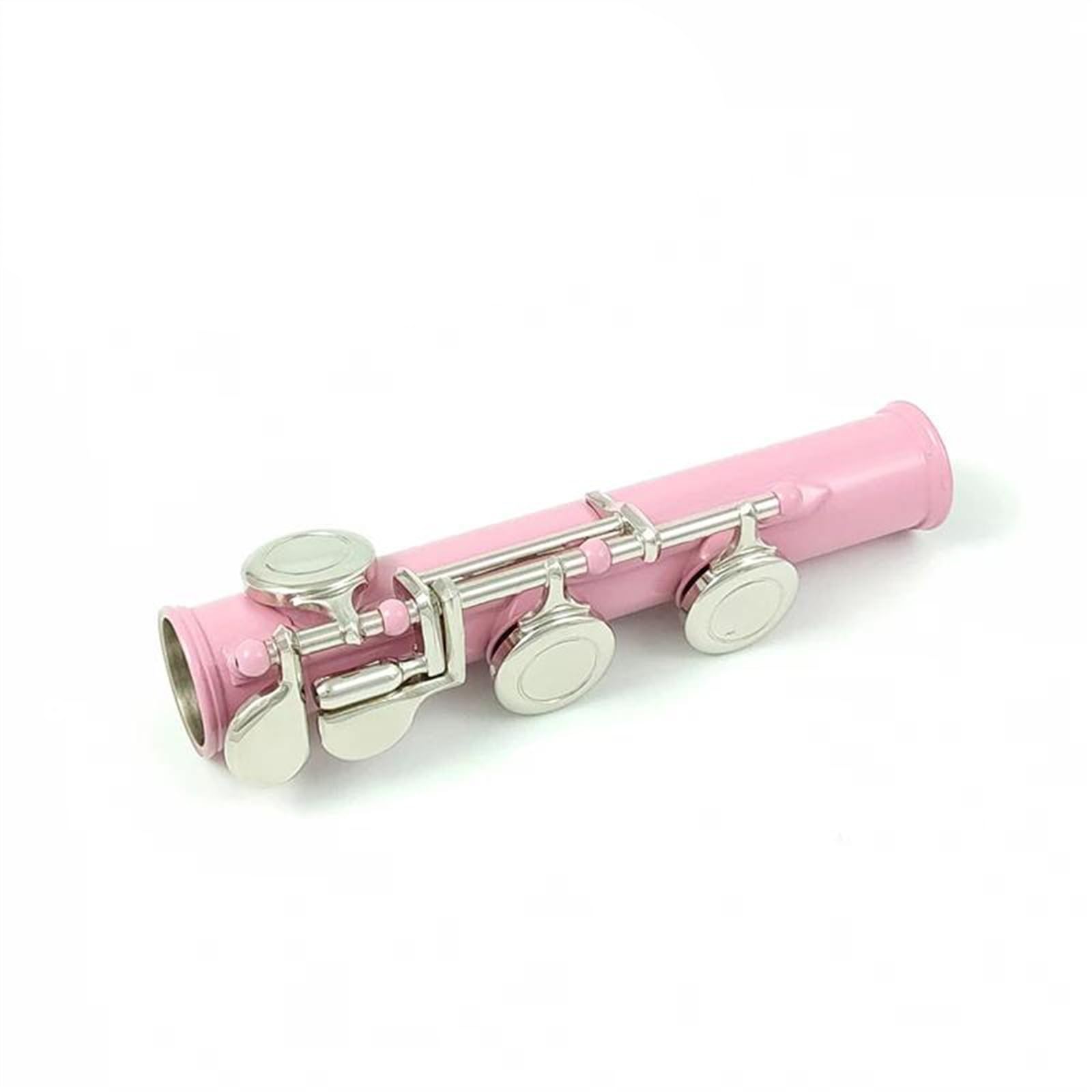 Flauta De Tono C Con 16 Agujeros Cerrados, Instrumento De Cuproníquel, Flauta Rosa Chapada En Níquel Con Llave E Flauta Travesera Kit