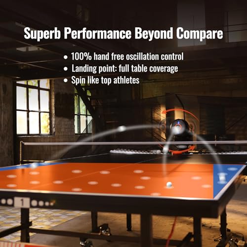 PONGBOT Table Tennis Robot with Net, Automatic Ping Pong Machine, E-Pad/APP Control, 396 Pre-Saved Ball Trajectories, Programmable Drills - Image 3