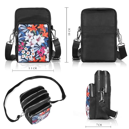 Image of Crossbody Mobile Sling Bag for Women |Stylish Phone Pouch with Detachable Strap & Adjustable Keychain|Mobile Purse|Versatile Mobile Pouch for Women