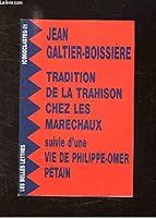 Tradition de la Trahison Chez Les Marechaux 2251390227 Book Cover