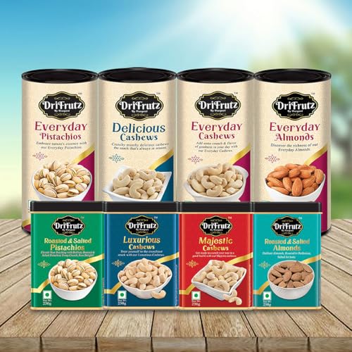 Image of DRIFRUTZ Luxurious Cashew W210 | 2000g (400g x 5) | Whole Cashew Kernels | Meant for Curated Gifting, Specialty Cuisine, Dry Fruit Assortments, and Formal Presentation