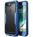 i-Blason iPhone 8 Plus Case, [Heavy Duty Protection] [Magma Series] Shock Reduction / Full body Bumper Case with Built-in Screen Protector for iPhone 7 Plus 2016 / iPhone 8 Plus 2017 (MetallicBlue)