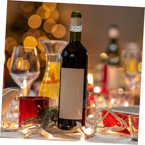 Collares de acero inoxidable para botellas de vino con anillos antigoteo, pack de 30 7