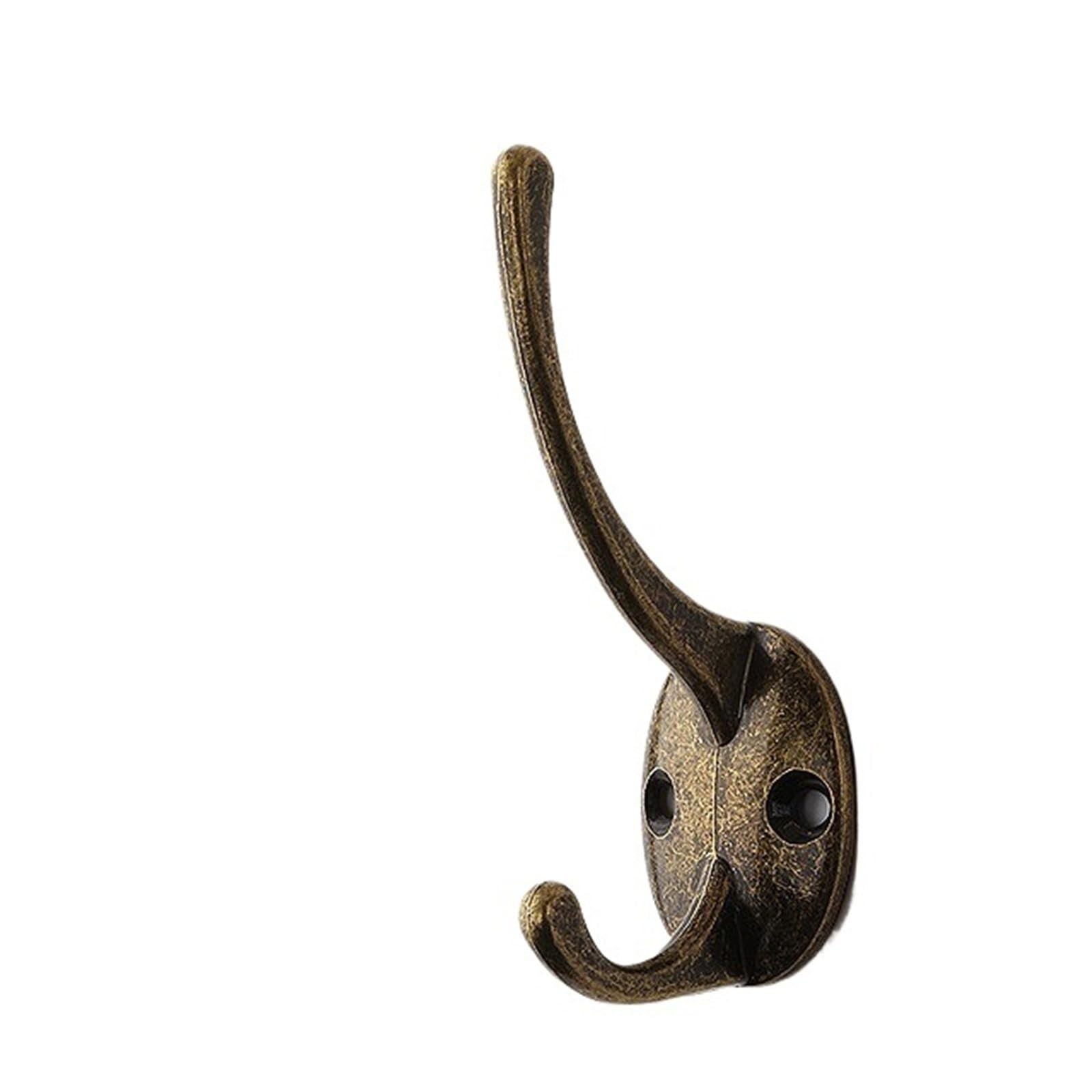 Hrxexsbam 116 Green Bronze Vintage Zinc Alloy Wall Hooks, Bronze Antique Style Heavy Duty Coat Bag Hat Hangers With Screws For Bathroom Kitchen(116 Green Bronze)