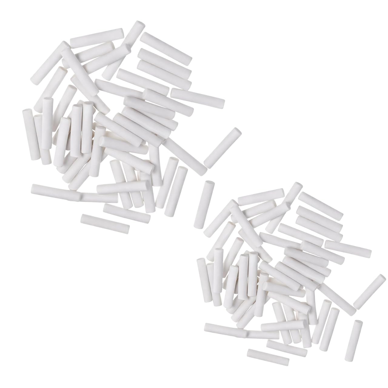 100Pcs White Rubber Eraser Refill.Replacement Sketch Erasers Mechanical Pencil Eraser Refills Suitable for School,Office Lovely and Attractive（ 5 * 25mm）