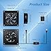 SCCCF USB Cabinet 80MM Fan Quiet Cooling Fan System 4