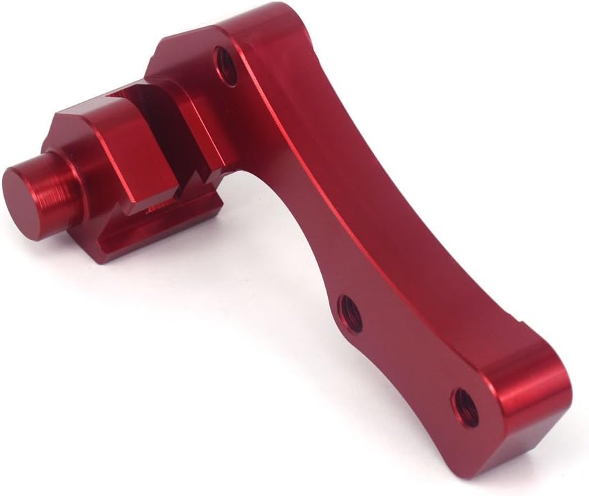 CNC 270mm Brake Caliper Disc Adaptor Bracket For Honda CR CRF CR125 CR250 CRF250 CRF450R CRF450X Motorcycle Motocross Dirt Bike (Red)