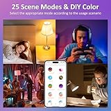 VARICART Smart Bulb B22 Alexa Light Bulbs, 8W Bluetooth Smart Bulb Bayonet Cool White 6000K, RGB Dimmable Color Changing 16 Million, Work with Alexa and Echo, App Control, No Hub Required, 2Packs - Image 8