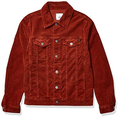 AG Adriano Goldschmied Men's Dart Jacket, Sulfur Rich Crimson, S