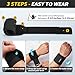 CAMBIVO Wrist Wraps for Men and Women 2 Pack, Adjustable Compression Wrist Brace for Carpal Tunnel, Wrist Support, Pain Relief, Lifting Straps Wrist Bands for Fitness, Weightlifting, Gym Workout
