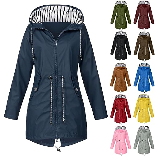 Regenjacke Damen Wasserdicht Atmungsaktiv 5xl Große Größen Lang...