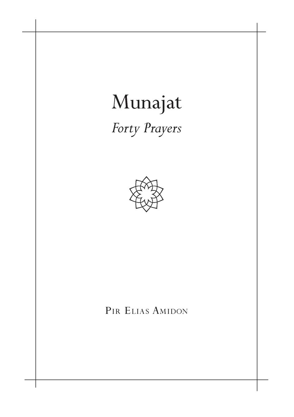 Munajat: Forty Prayers