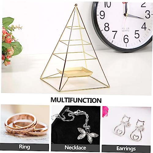 BESTOYARD 2 Peças Rack De Joias De Três Camadas Suporte De Exibição De Pulseira Joias De Cabelo Prat