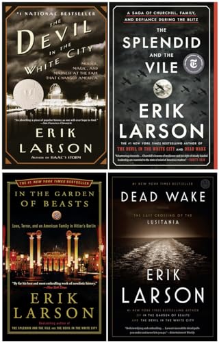 Erik Larson Bestselling 4 Books Set - The Devil in the White City...