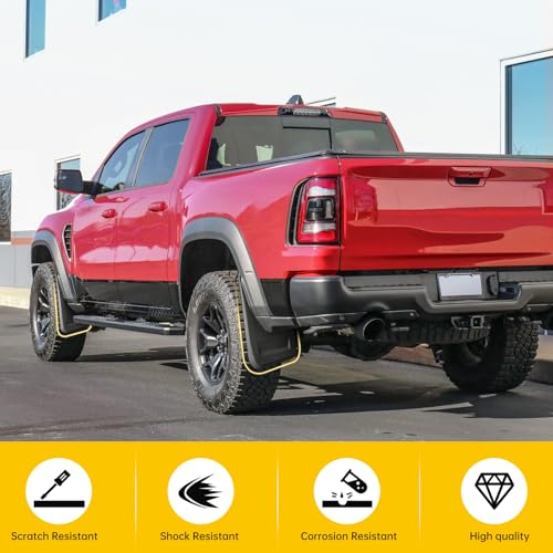 Image of Mud Flaps Only for 2021-2024 Dodge Ram 1500 (TRX) Splash Guards Front & Rear Truck Mud Guards Set Accessories(4pcs)