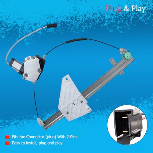 Image of Rear Left Driver Side Power Window Regulator and Motor Assembly 741-374 Compatible for 2001-2004 Jeep Grand Cherokee