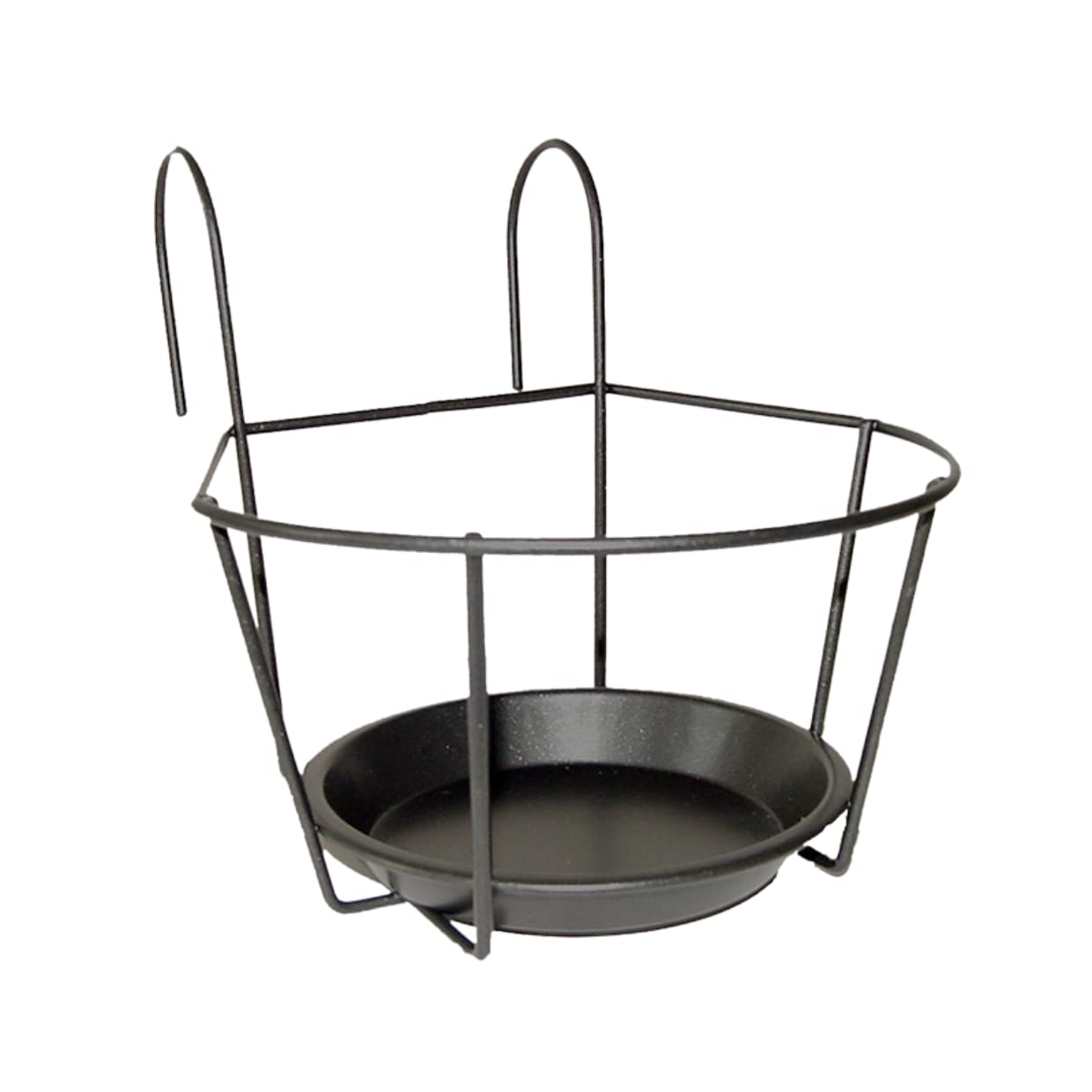 Esschert Design Accroche Pot de Balcon Gris Petit modèle