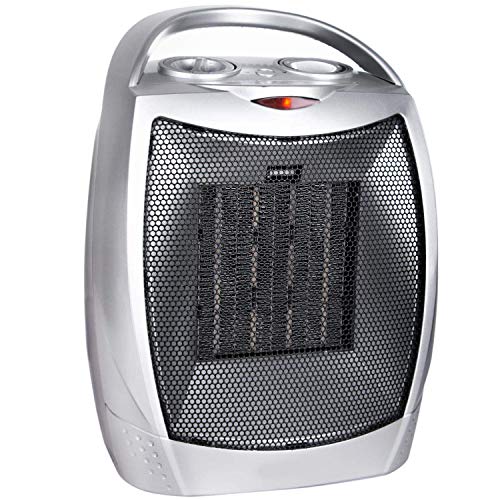 GiveBest Portable Electric Space Heater with Thermostat, 1500W/750W Safe & Quiet Ceramic Heater Fan ETL Certified, Heat Up 200 sq. Ft for Office Room Desk Indoor Use