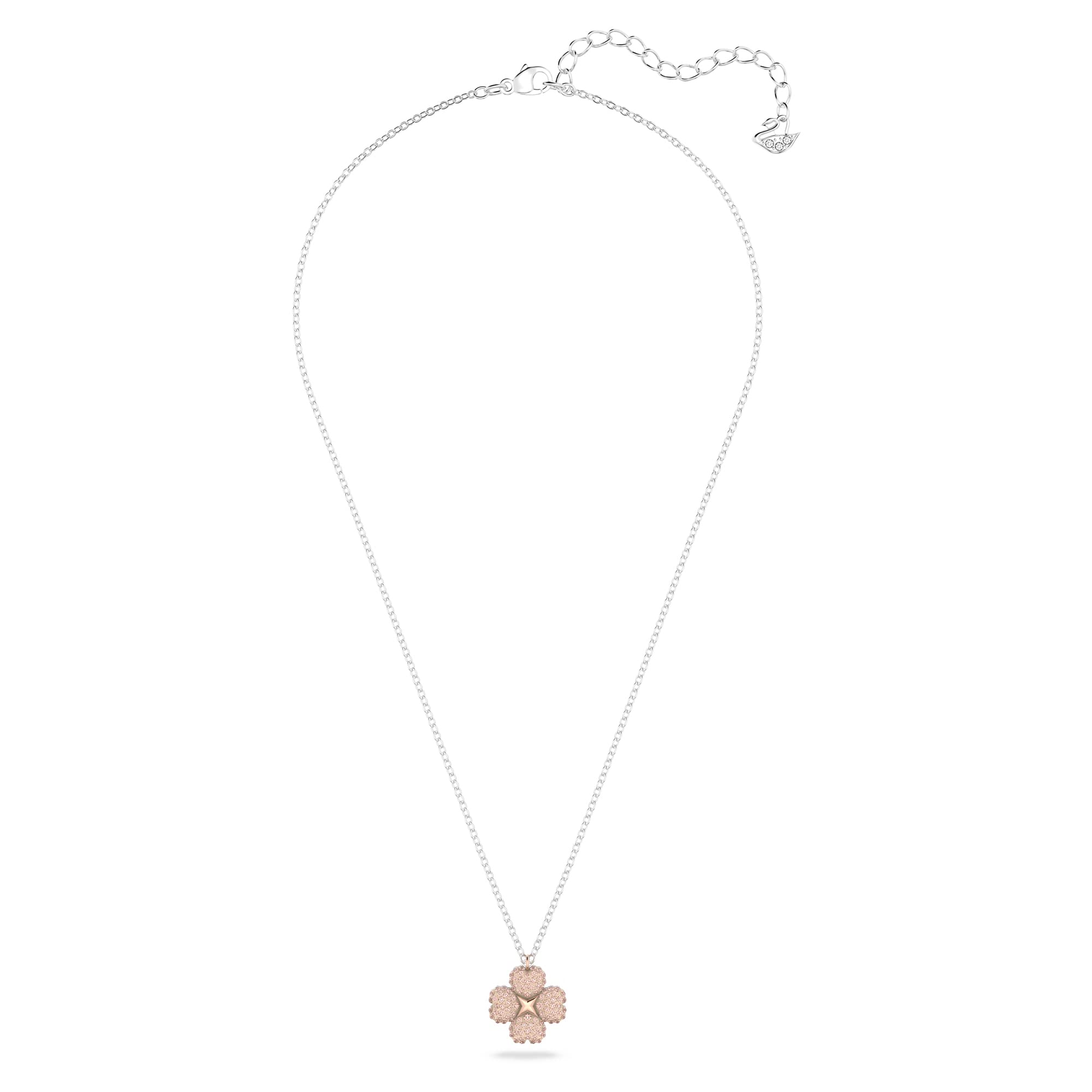 Swarovski Latisha Flower Necklace, Earrings, and Bracelet Crystal Jewelry Collection, Rose Gold Tone & Rhodium Tone Finish