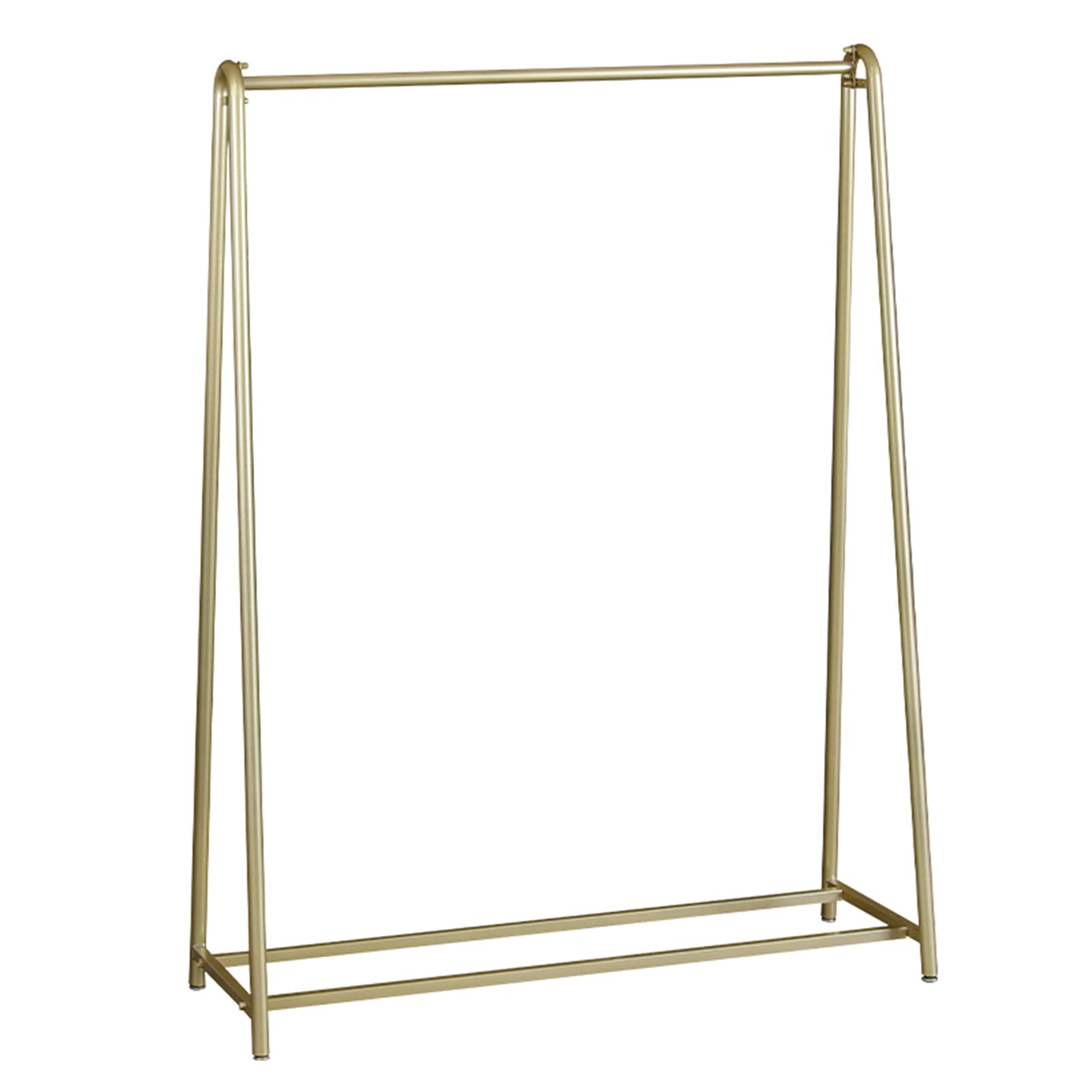 Kleiderständer Einzelhandel Display Kleiderständer Heavy Duty Metall Kleiderständer Standgarderobe Single Rod Hanging Kleiderständer für Wohnzimmer Schlafzimmer, Gold (Size:100x40x160CM)