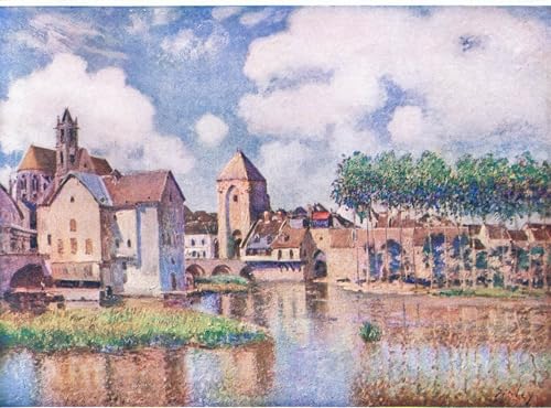 Tableau toile Le Pont de Moret par Alfred Sisley 60x90 cm pour salon chic