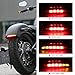 Rich Choices Motorcycle Chopped Rear Fender Edge LED Brake License Plate Tail Light Stop Running Light Turn Signal Lamp for Harley Sportster XL883N 1200N XL1200V XL1200X (Red Lens)