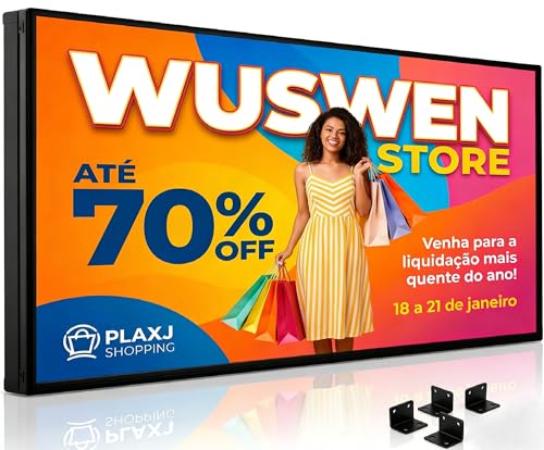 Image of P5 Programmable LED Sign 65 inchx34 inch IP65 Waterproof Outdoor Digital Display with WiFi & USB Control - High-Res Scrolling Display,Custom Images & Video for Business