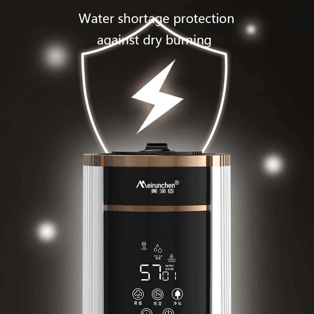 Humidificadores para Dormitorio, humidificadores de Aire, Agua Superior doméstica de pie, purificador de Aire Inteligente de Gran Capacidad de 9L para Dormitorio y Sala de Estar, Apagado automático