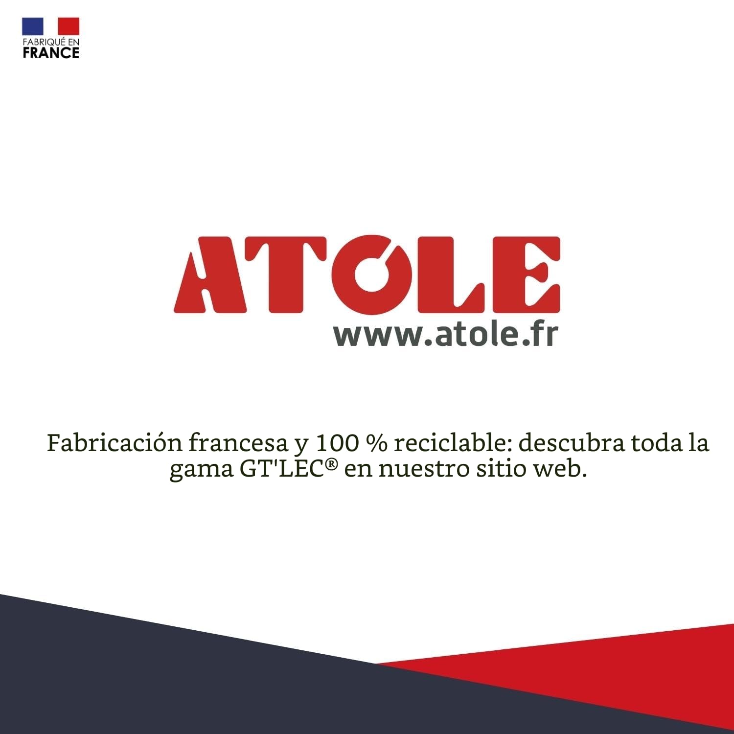 Caja de revestimiento para cuadros eléctricos de acero blanco - Dim. del paquete: 790 x 340 x 140 mm de altura – Marca ATOLE