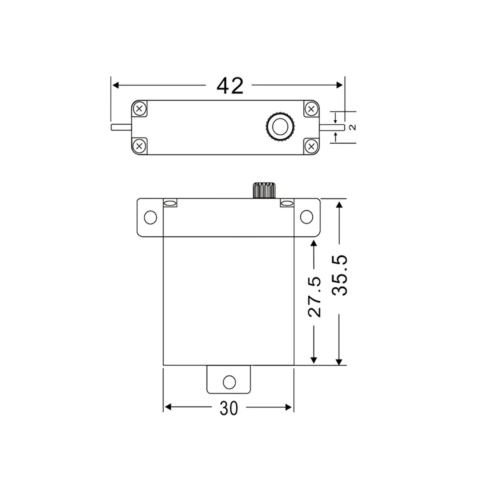 2607MG, 7,2 kg, 0,13 s w pełni metalowy aluminiowy serwo skrzydłowe