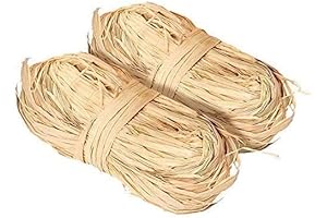 G2PLUS 100g Natural Raffia Ribbon: The Perfect Touch for Eco-Conscious Crafting