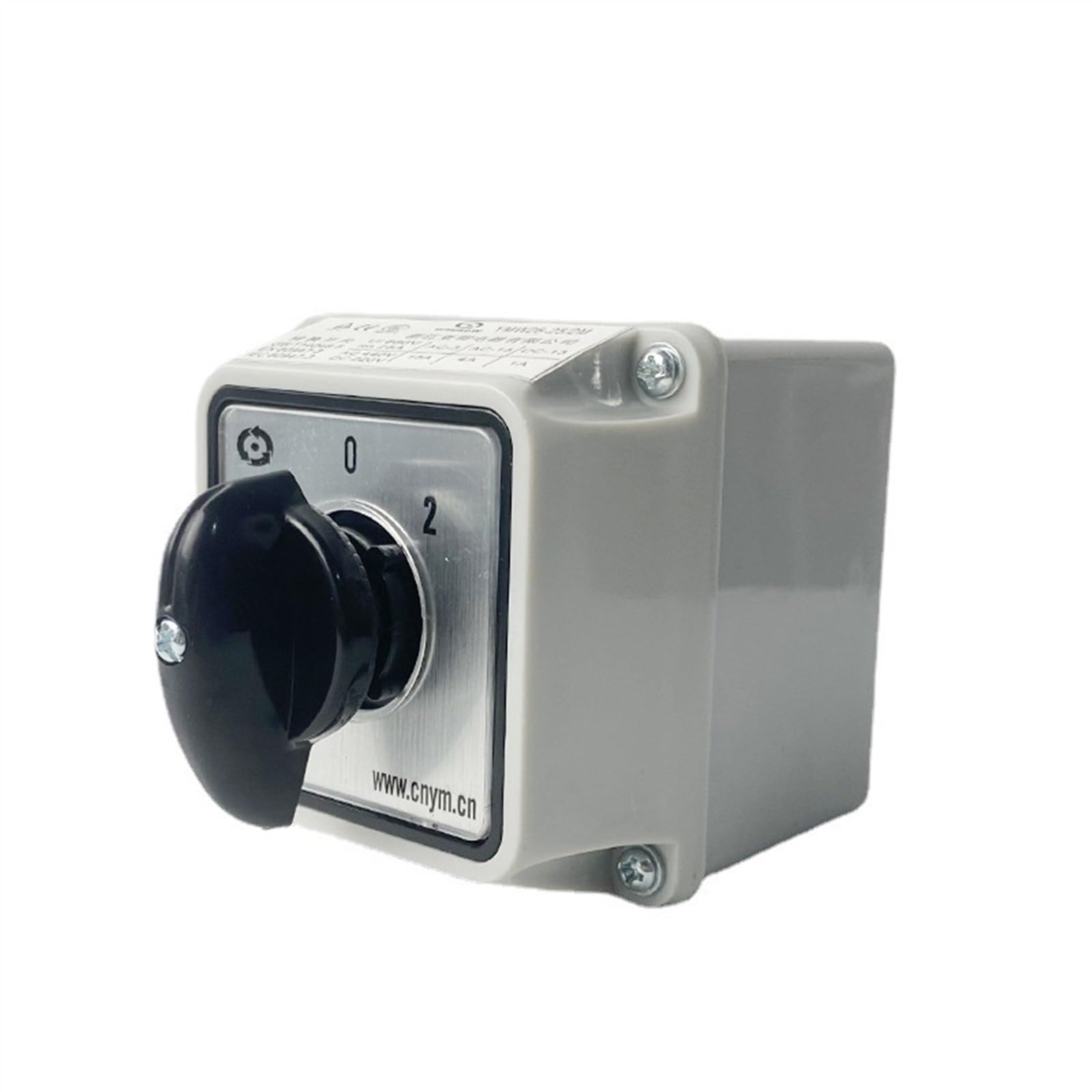 Interruptor de leva giratorio de cambio YMW26-25/2M LW26-25A dos polos 3 posiciones con caja impermeable Motor eléctrico de marcha atrás(Only switch)