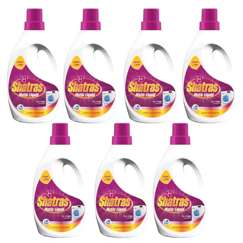Image of SHATRAS Matic Top Load Liquid Detergent | Stian Remover | 99.9% Germ Protection | Bio Stain Power & Ultra Color Care (Pink 7)