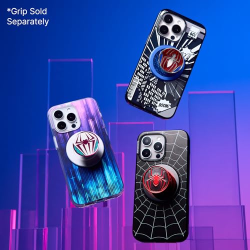 Coque iPhone 14 MagSafe PopSockets Spiderman pour éviter les chutes de téléphone