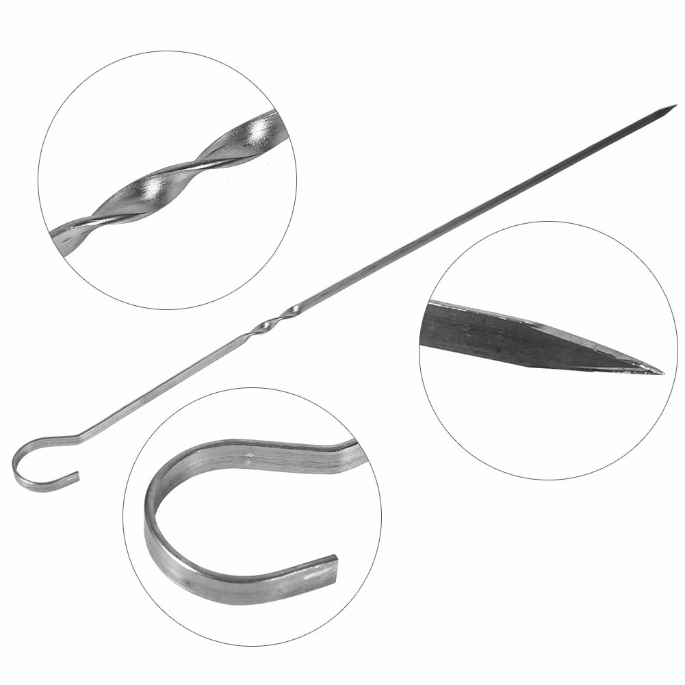 Generic 10 Units for Barbecue Needle Skewers, Skewers for Kebab Plans, New Barbecue Needle, Vegetables, Barbecue, Barbecue