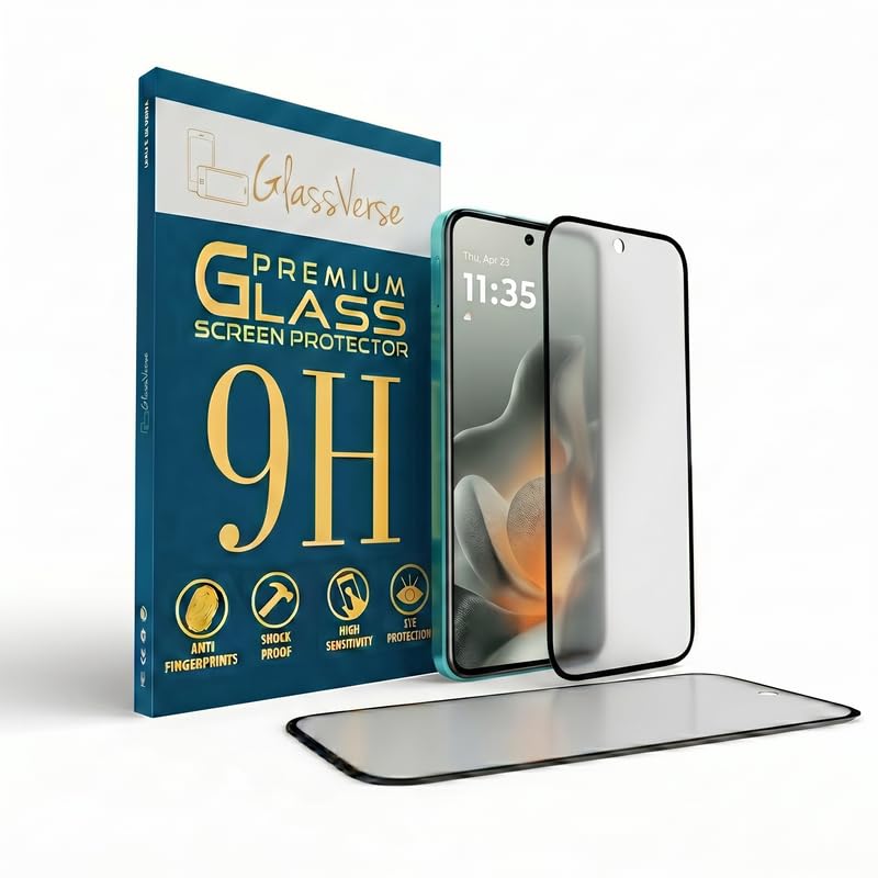 GlassVerse® D+ Matte Tempered Glass With 18H Hardness For Motorola edge 70 (Pack Of 2) with Free Installation Kit. Full 