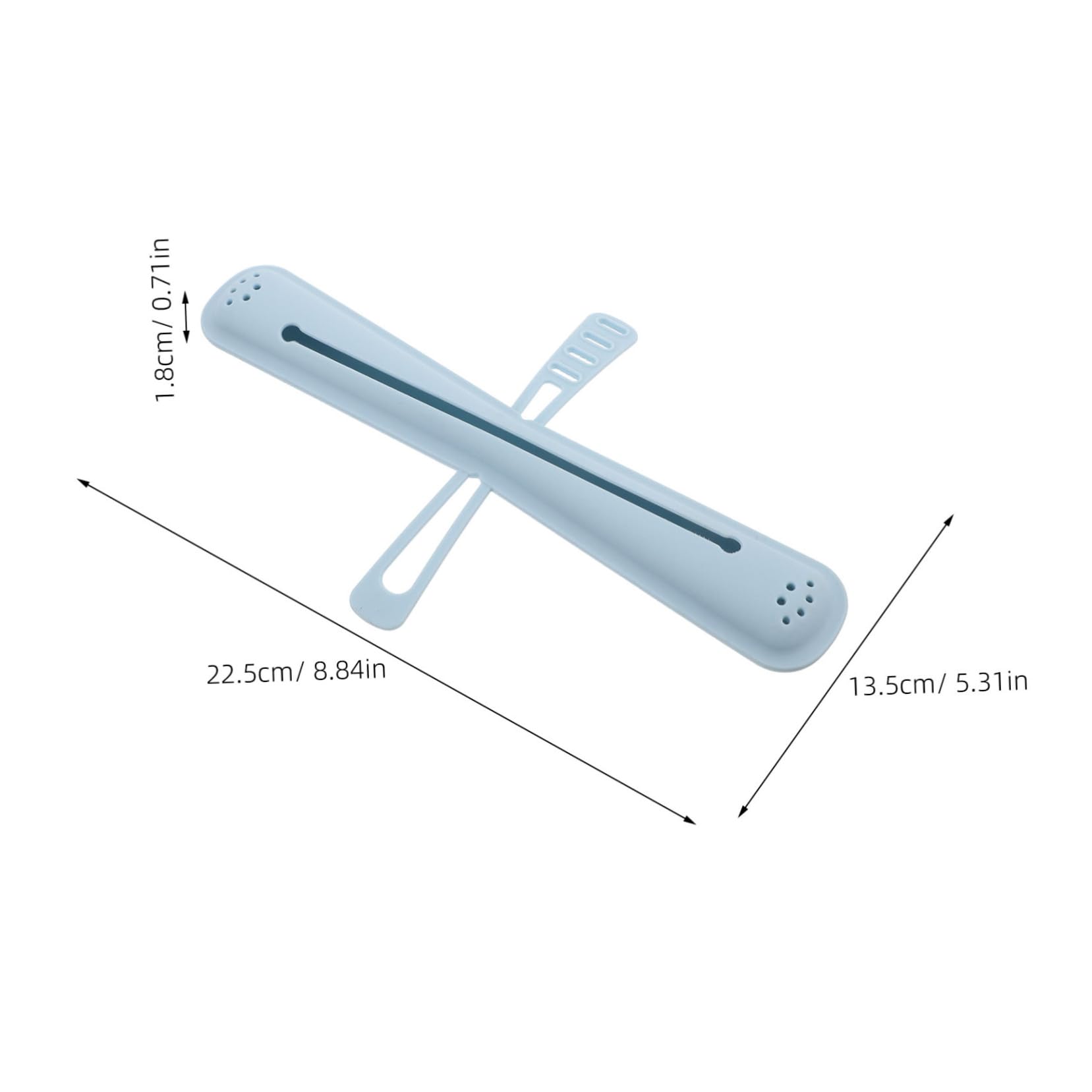 5 Piezas Estuche de Silicona para Cepillo de Dientes Portátil Compacto y Duradero Protector con Tapa para Viaje Camping y Escuela Color Azul