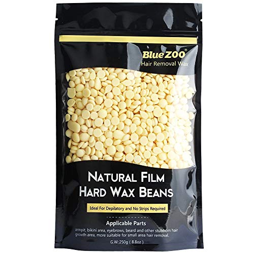 Hanyia Hair Removal Hard Wax Bean Hot Film Stripless Depilatory Hard Wax Beads 250g - Cream