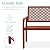 Best Choice Products Outdoor Bench 2-Person Metal Steel Benches Furniture for Garden, Patio, Porch, Entryway w/Geometric Backrest, 790lb Capacity - Rust