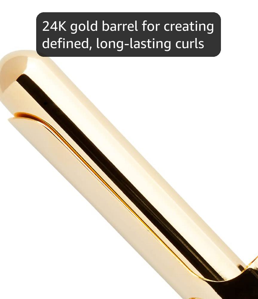 Hot Tools Pro Artist 24K Gold Marcel Iron | Long Lasting Curls, Waves (1 in)
