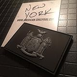 NEW YORK STATE FLAG PVC PATCH - GHOST EDITION