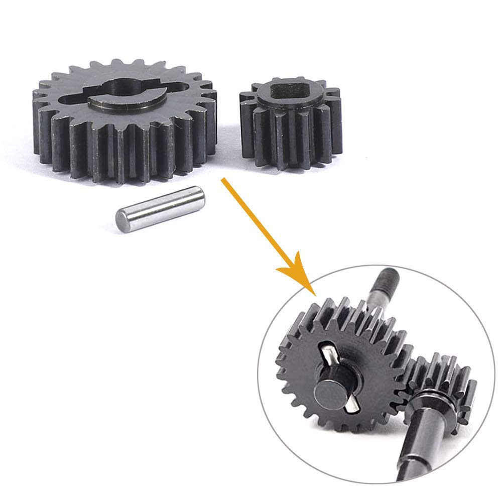 Aluminum 7075 Alloy Transmission Case for LOSI 1:24 Micro-B 2WD Buggy RTR-LOS00007 / 1:28 Micro-T 2S 2WD RTR Stadium Truck-LOS-1392 Upgrades - Silver