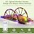 Ultym 5 FT Arched Wooden Garden Bridge with 11-Mode LED Lights