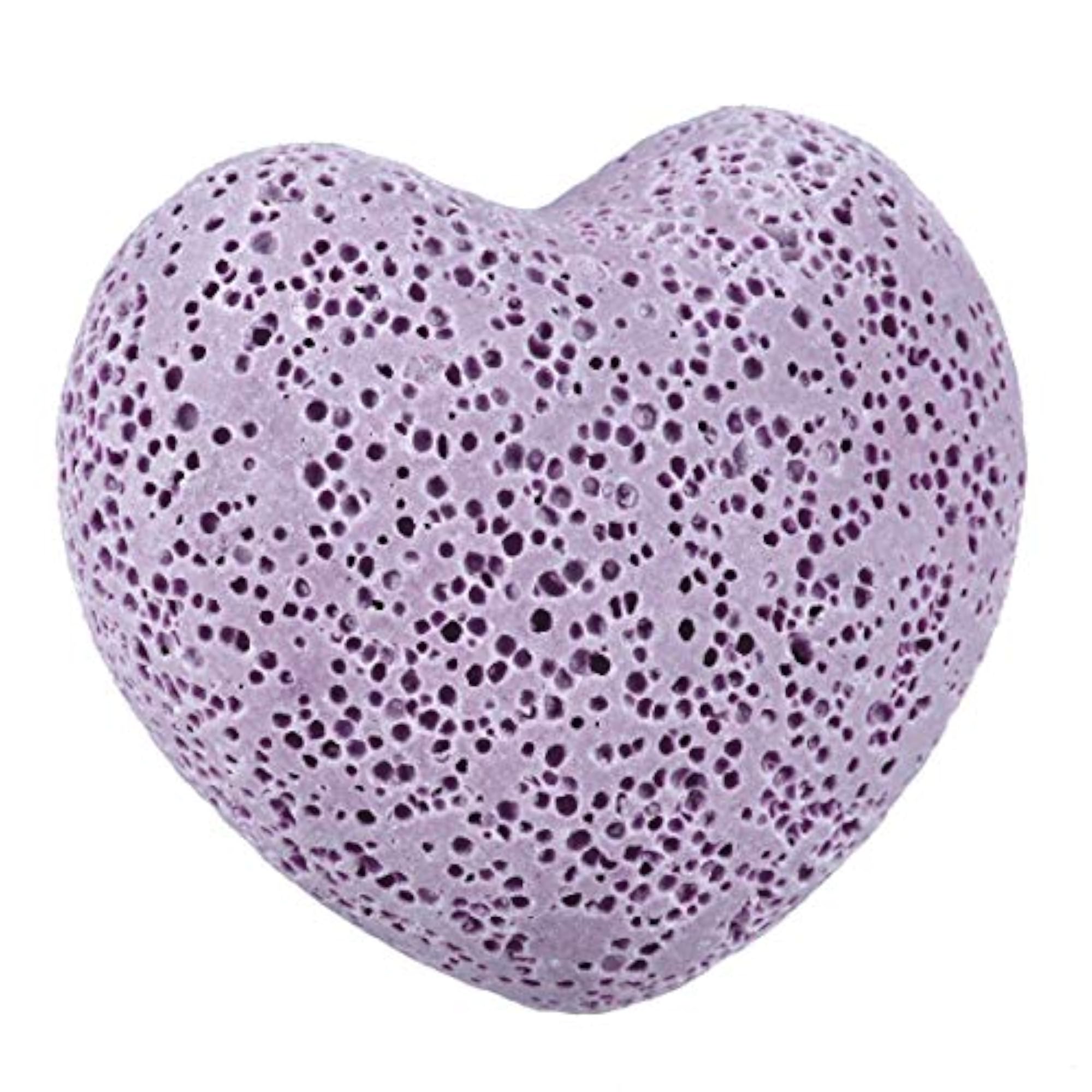 Lava Rock Gemstone Puffy Heart, Aromatherapy Diffuser Set